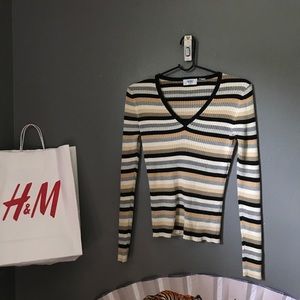 Striped Long Sleeve Top 👜